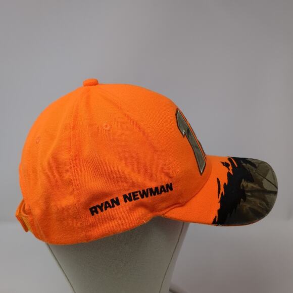 #12 Ryan Newman NASCAR Strapback Hat Orange One Size Embroidered Camo - Picture 5 of 9
